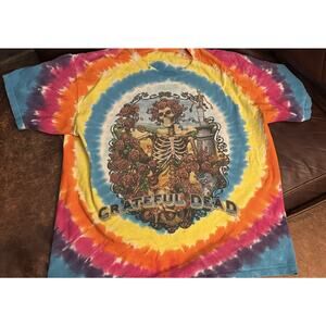 Vintage 1998 Liquid Blue Grateful Dead Tee Bertha Tie Dye T-Shirt Large